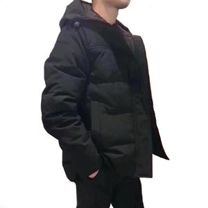 Winter Herren Daunenparkas Weiße Ente Outwear Lose Kapuzen Hip Hop Jacke Reißverschluss Windjacke Klassische Mode Top XS-3XL305u