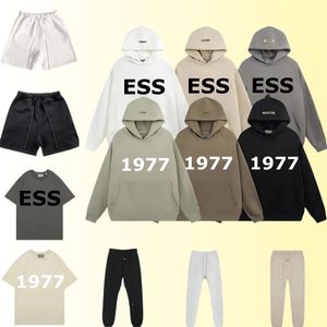 Designer hoodie essentialclothing felpa uomo hoodies top version quality cotton loose fit street wear pullover fashion tracksuit W215d
