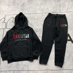 Homens Tracksuits Homens Mulheres Cor Reunindo Hoodie Moletom Terno Trapstar Fleece Set Hoody Roupas Sweat Trapstar Men's Advanced Design 578ess