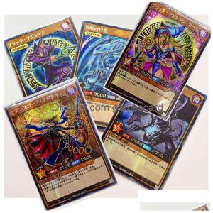 Yu gi oh japońskie pojedynek Rush Blue Eye Białe smocze DIY zabawki hobby hobby kolekcjonerskie karty do kolekcji gier G220311 Drop dostawa dhfyv