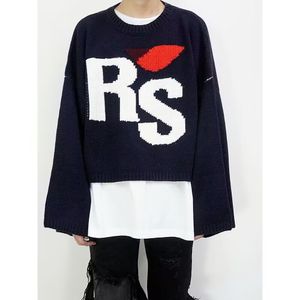 Men's Sweaters 2023 Women Men Sweater Cotton Crewneck Sweater Classic Letter Rs Long Sleeve Top Jumper Clothing Raf Loose Style