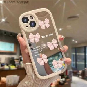 Cell Phone Cases INS Wind Suitable for 14 Mirror Case iPhone 13 New Girl Tulip Flower Love 12 Makeup Tide Q230915