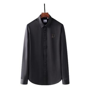 Men's Casual Shirts Autumn Long Sleeve Large Size Formal Shirt Plaid Collar Button Up ShirtMen's#332365