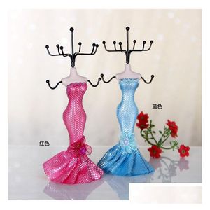 Arts And Crafts Creative Resin Mannequ Jewelry Display Stand Necklace Earrings Rings Storage Rack 18Cm Mini Model Shape Jewelries Drop Dhosz