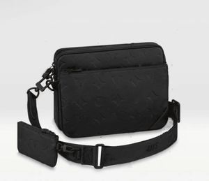 10a av högsta kvalitet lyxdesigner väska män kvinnor 3 st trio äkta läder messenger handväska crossbody väskor shopping väska axel väska handväskor plånböcker tygväska ryggsäck