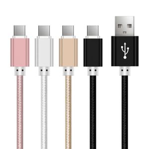Nylon 25cm 1m 1.5m 2m 3m Long Mobile Phone Wire Fast Charging Data Cord Type C Micro USB Cable For Samsung Xiaomi Smartphone