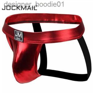 Underpants Jockmail Sexy Men Underwear Jockstrap Male Thongs And G Strings Enlargement Cockring Cuecas Gay Men Underwear Penis Jock Strap L230915