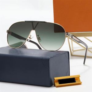 Designer-Sonnenbrillen für Herren und Damen, hochwertige Sonnenbrillen, Metallspiegel für Herren, Sonnenschutzbrillen286b