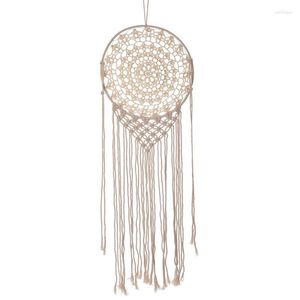 Dekoracyjne figurki Boho Macrame Wall wisząca ręcznie robana artystyczna art.