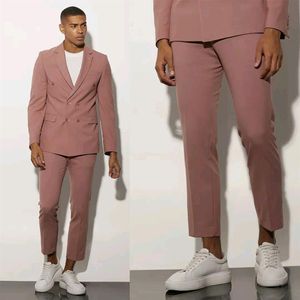 2023 мужские смокинги, двубортный костюм для зверя, пиджак с острыми лацканами, куртка, брюки, деловой костюм из 2 предметов, Homme Suits276e