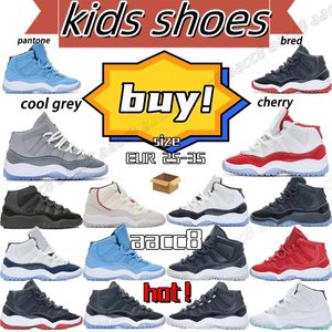 Cherry kids shoes Cool Grey 11s toddlers youth Sneaker Concord Space kids win like 96 Jam pantone gamma blue Bred Legend Blue Chil235i