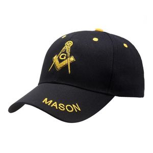 Ball Caps New Embroidery Masonic Baseball Cap Men Mason Symbol G Templar Masonry Hat Women Army Navy Military Snapbacktrucker Dad Drop Dhdtk