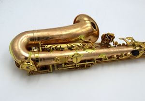 2023 Música Oriental saxofone alto de cobre rosa não lacado com teclas lacadas a ouro 000