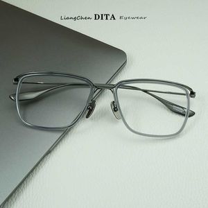 Projektant mody Dita 8A okulary przeciwsłoneczne sklep internetowy LC DITA Ultra Light Pure Titanium okulary męskie modnie RAME RAME Square Lesure Lens 2023 Nowe S Have Logo