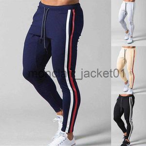Men's Jeans Men's Tight Trousers Sports Casual Sweat Wicking Contrast Color Pull Zipper Skinny Pants Fitness pants J230915