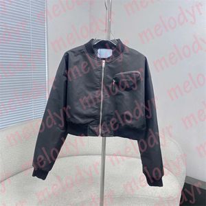 Autumn Designer Black Jackets Short Style Baseball Coat Streetwear Casual Stand Neck Long Sleeve Jacket Hip Hop Jacket