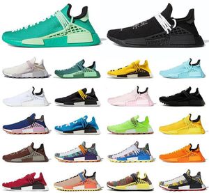 NMD Human Race Homens Mulheres Sports Sneakers Top Quallity Running Shoes Pharrell Williams Treinadores PW X Hu Trail Mens Womens Authentic7165107