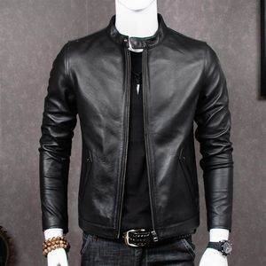 Couro sintético masculino 2023 jaqueta genuína masculina casaco de pele de carneiro para jaquetas plus size chaqueta cuero hombre263k