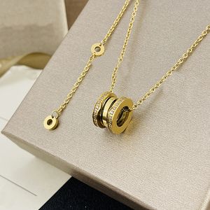 guldhalsband hänge halsband män smycken vår keramik cirkel 18k ros guld silver guld kedjor för kvinnliga tennis halsband lyxiga smycken kvinna fest gåva