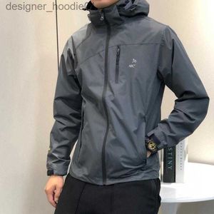 Felpe con cappuccio da uomo Felpe ARC giacca da uomo di design con cappuccio tech nylon impermeabile giacche con cerniera cappotto leggero di alta qualità sport all'aria aperta cappotti da uomo 2023 L230915