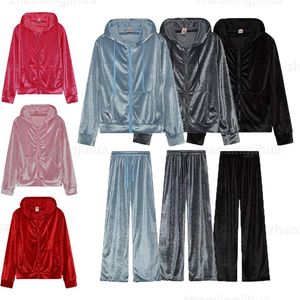 Designer suculento fatos de treino das mulheres calças de duas peças casual manga longa jaqueta com zíper Coutoure calça solta jogger treino casual Lett297U