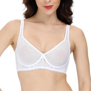 Bras Sexy Women Mesh bielizna z pustą kropla 70 75 80 85 90 100 a b c d dd e ddd f254n