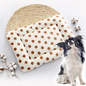 Forniture per animali domestici di design canile flanella di cotone per gatti e cani materassino traspirante morbido quattro stagioni universale per cani cucce per animali domestici 236a