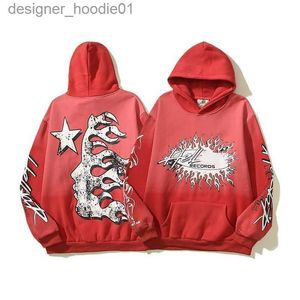 Mens Tracksuits Hoodies for men red trousers mens designer hoodie Mens hoodie Mens and womens clothes of the same designer hiphop fun cool printed red hoodie L2 L23091