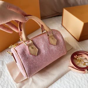 Damen-Umhängetaschen, Designer-Tragetaschen, Mini-Cross-Body-Mode, klassische Nano-Kissen-Geldbörsen, Ledergriff, neue Canvas-Damen-Schultertasche, Handtaschen