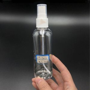 Bottiglie spray per profumo in plastica 10ML 20ML 30ML 50ML 60ML 100ML PET Trasparente Bottiglia vuota Riutilizzabile Pompa a nebbia Atomizzatore per profumo Ahcrp