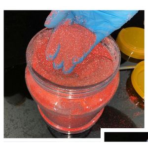 Nail Glitter Wholesale 50 Gram/Bag Sparkling Diamond Red Sier Reflective Dust Crystal Fine Shiny Pigment Art Decorations Drop Delivery Dhd8W