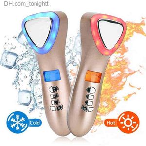 Beauty Equipment Electric Facial Massager Ultrasonic Cryotherapy Hot Cold Light Photon Wrinkle Remove Device Face Spa Beauty Machine Skin Care 220512 Q230916