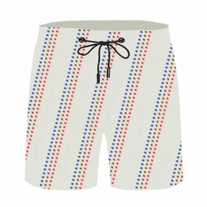 Weiße bedruckte Badehose für Herren, Hipster, atmungsaktiv, Designer-Boardshorts, Outdoor, Strand, hochwertig, Urlaub, Reisen, Luxus, 272d