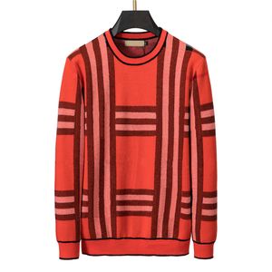 23SS Męski Sweter Sweter dla Slim Fit V Neck Pullover Wysokiej jakości Klasyczna wypoczynek jesienna zima Keep Warm Long Rleeve okrągła szyja Swetery