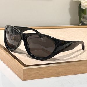 Gato Exagerado Máscara Óculos de Sol 0158 Preto Cinza Lente Unissex Óculos de Sol Verão Sunnies gafas de sol Sonnenbrille UV400 Eye Wear Unissex com Caixa