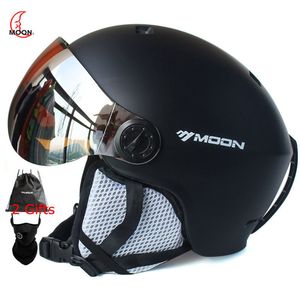 Ski Helmets MOON Goggles Skiing Helmet Integrally-Molded PCEPS High-Quality Ski Helmet Outdoor Adult Sport Ski Snowboard Skateboard Helmets 230915