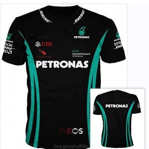 Herrt-shirts Ny populär F1 Formel One Racing AM Team Extreme Sports Event T-shirt Högkvalitativ stor stor mäns kortärmad skjorta