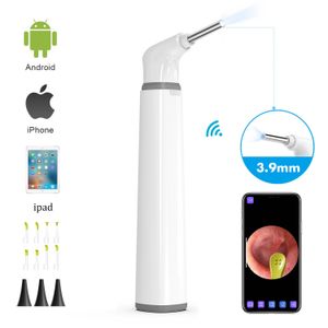 Other Health Beauty Items 1PC 2 PCS WIFI Visual Otoscope Ear Endoscope Camera Wax Cleaner for Ears Nose Dental Support IOS Android 230915