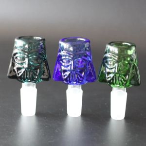 Pharaoh Mummy Glass Bowl For Hookahs Bong 14mm 18mm joint male nail bowls pieces banger three colors bongs smoking pipes ZZ