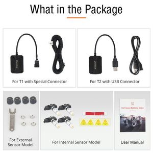 Własny samochód USB Android TPMS Monitor ciśnienia w oponach Android Nawigacja Monitorowanie System alarmowy System transmisji bezprzewodowej TPMS287R