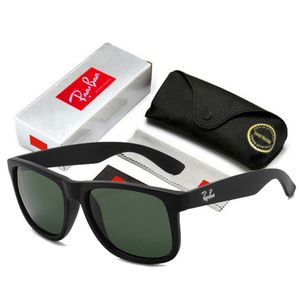 Óculos de sol de moda de alta qualidade Justin 4165 e 2140 Polarized Sunglasses RB Logo Men Mulheres óculos de sol Nylon Frame Sunglasses com quadro
