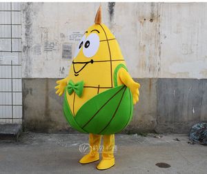 موضوع الخضروات الأزياء الأزياء الأزياء Corn Cartoon Mascot Comple