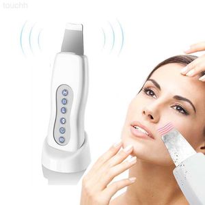 Electric Face Scrubbers Ultrasonic Skin Scrubber Deep Facial Cleaner Ion Acne Blackhead Remover Peeling Shovel Cleaner Facial Massager Face Lift Machine L230920