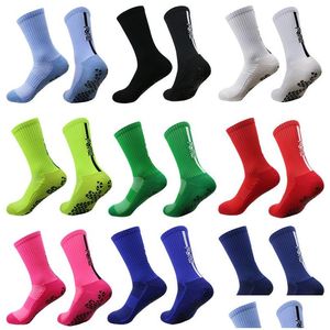 Sports Socks Soft Neutral Football Training Running Tennis Cycling Volleyball Outdoor Hockey Rugby Non Slip Drop Delivery Outdoors A Dhhsn