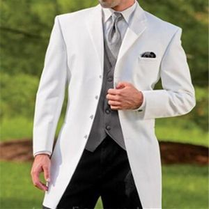 Hela serien med cowboy kostym White Groom Wedding Black Pants Design Classic Men's Blazer 3 PCS 347 Suits Blazers2739