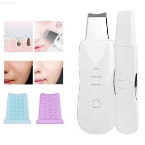 Elektriska ansiktsskrubber Ultraljuds ansiktsskrubber Peeling Ultraljud Beauty Device Face Acne Blackhead Remover Skin Scrubber Facial Cleaning Tool L230920