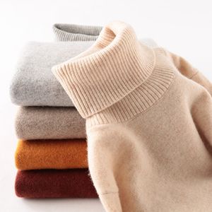 Women's Sweaters Knitwears Sweater Women Turtleneck 100 Pure Merino Wool Autumn Winter Warm Soft Knitted Pullover Female Jumper Tops y2k 230915