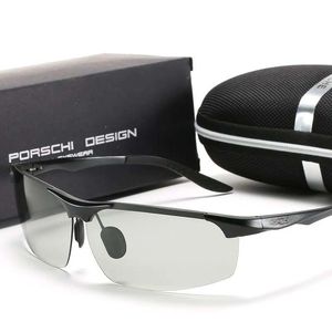 Deutsche Technologie polarisierte Sonnenbrille Mann Tag und Nacht Sonnenbrille Fahrer fahren Angelbrille Farbwechselbrille