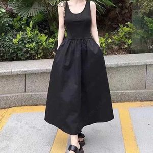 Basic Casual Dresses Womens Casual Dresses Designer U-neck Skirt Summer Fashion Classic Letter Long Skirt Woman Clothes L230916