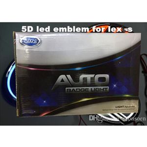 5D led emblemas auto emblema emblema do carro símbolos logotipo luzes traseiras branco vermelho azul cor diferentes tamanhos249T